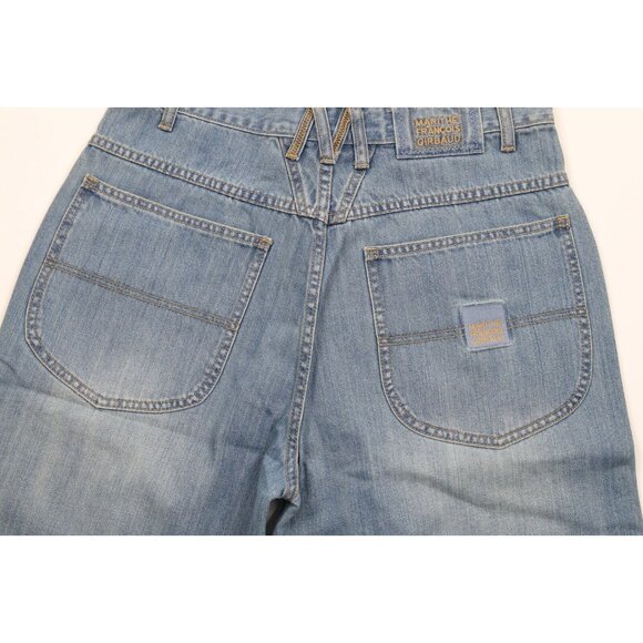 Deadstock Vintage 90s Marithe Francois Girbaud Mens 32 Baggy Denim Jean Shorts - Picture 9 of 11